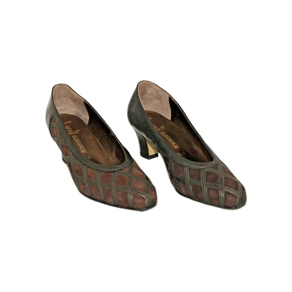 VIntage Ara Elegance Heels Brown Suede and Leather  Us 7 1/2